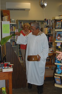 A Hawaiian blessing by Pastor Charlie Yabui of Kahalehoano Hou O Ke Akua